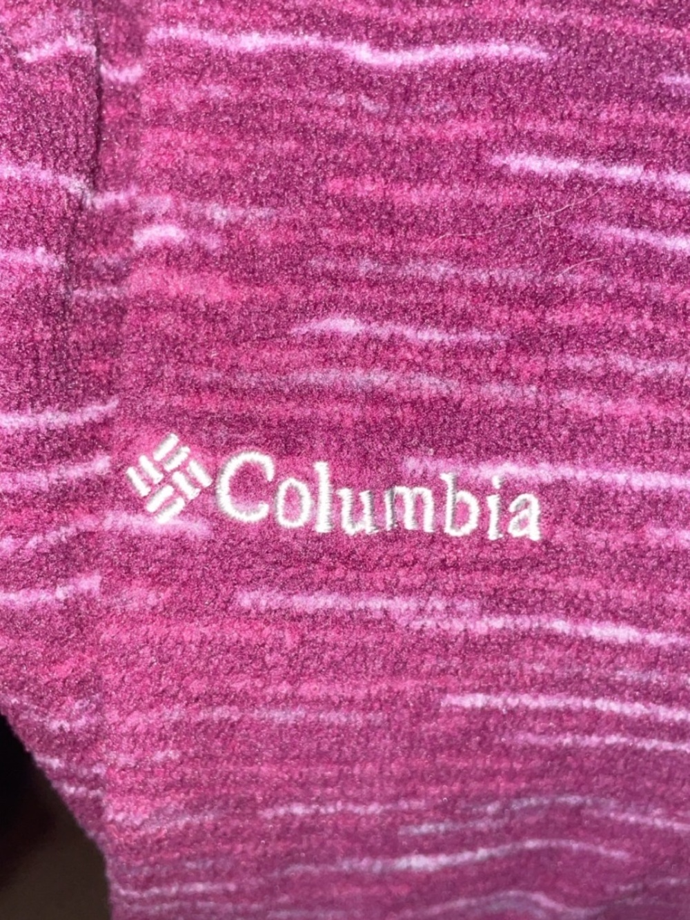 Columbia Purple Space Dye 1/4 Zip Performance Pullover Women’s Medium Athletic A - Picture 3 of 3